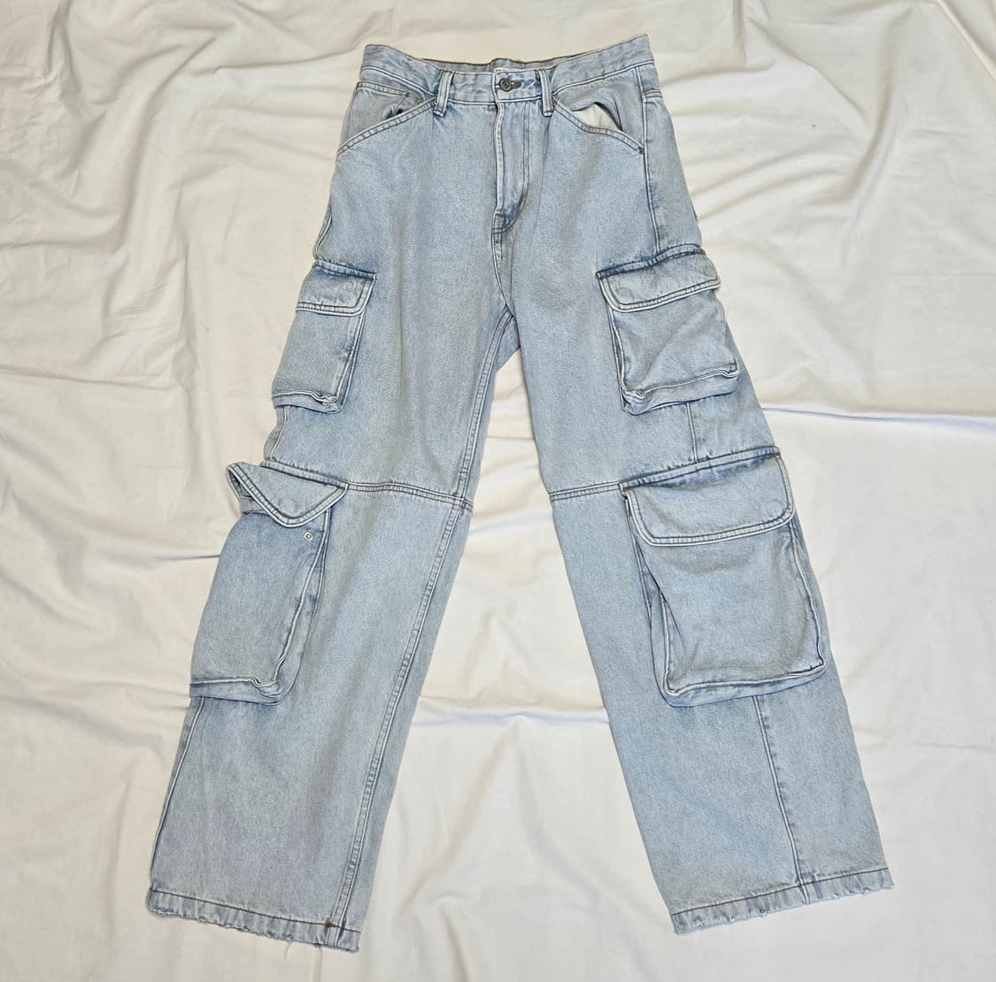 자라 유킬리티 카고 진 블루 상품이미지1