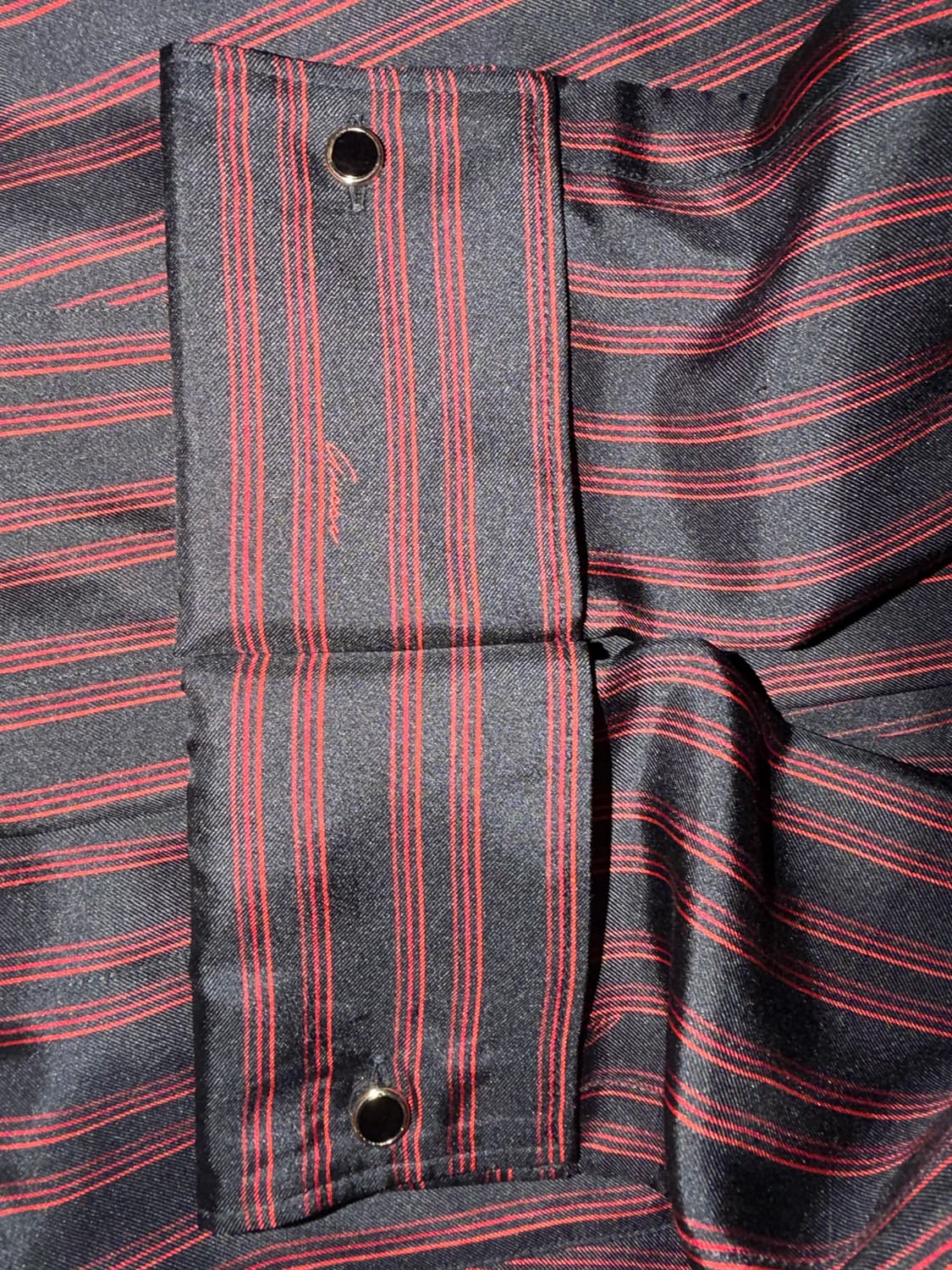 구찌 2006ss 프리다 지아니니 세타실크 레드 스트라이프 셔츠 상품이미지2