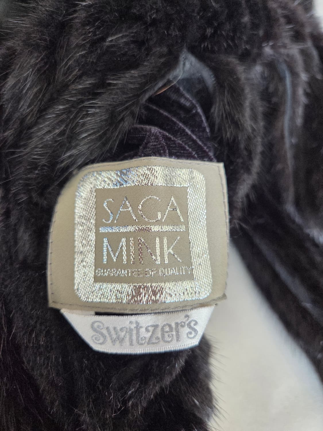 빈티지 소가죽 사가 밍크퍼 리버서블 블루종 자켓 상품이미지7