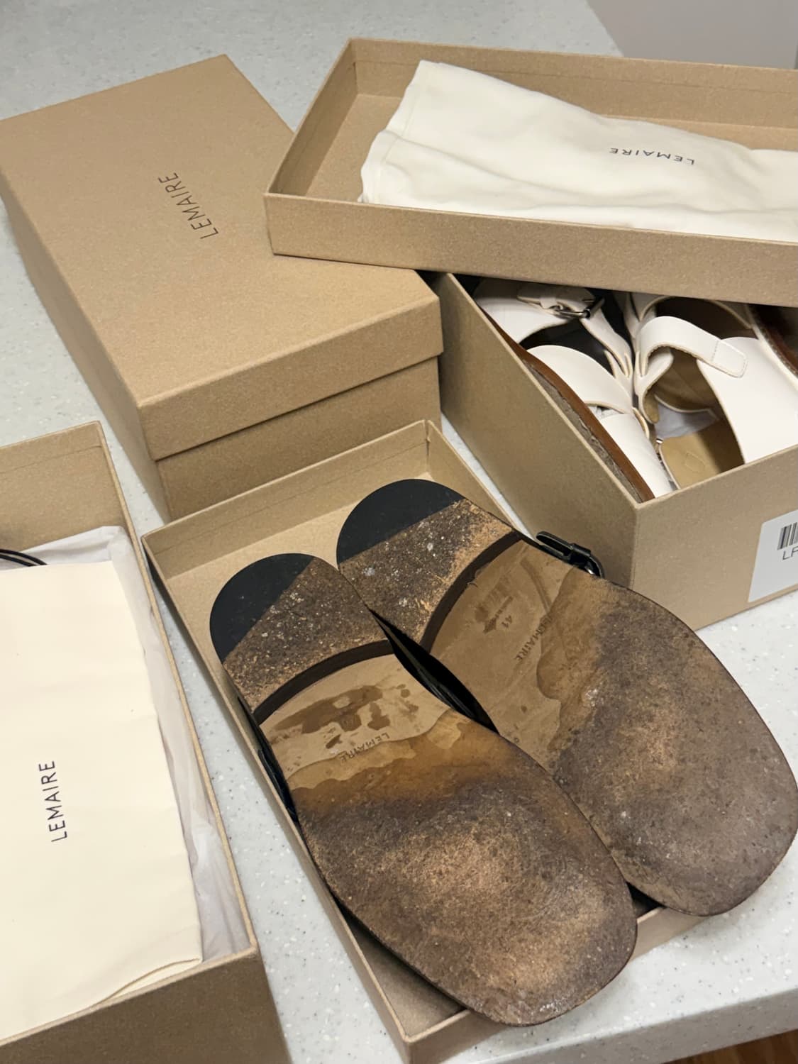 24ss 르메르 피셔맨 샌들 블랙 상품이미지5