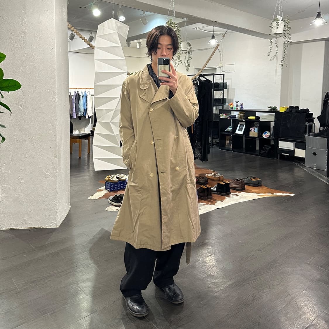 오라리 오버사이즈 트렌치 코트 상품이미지4