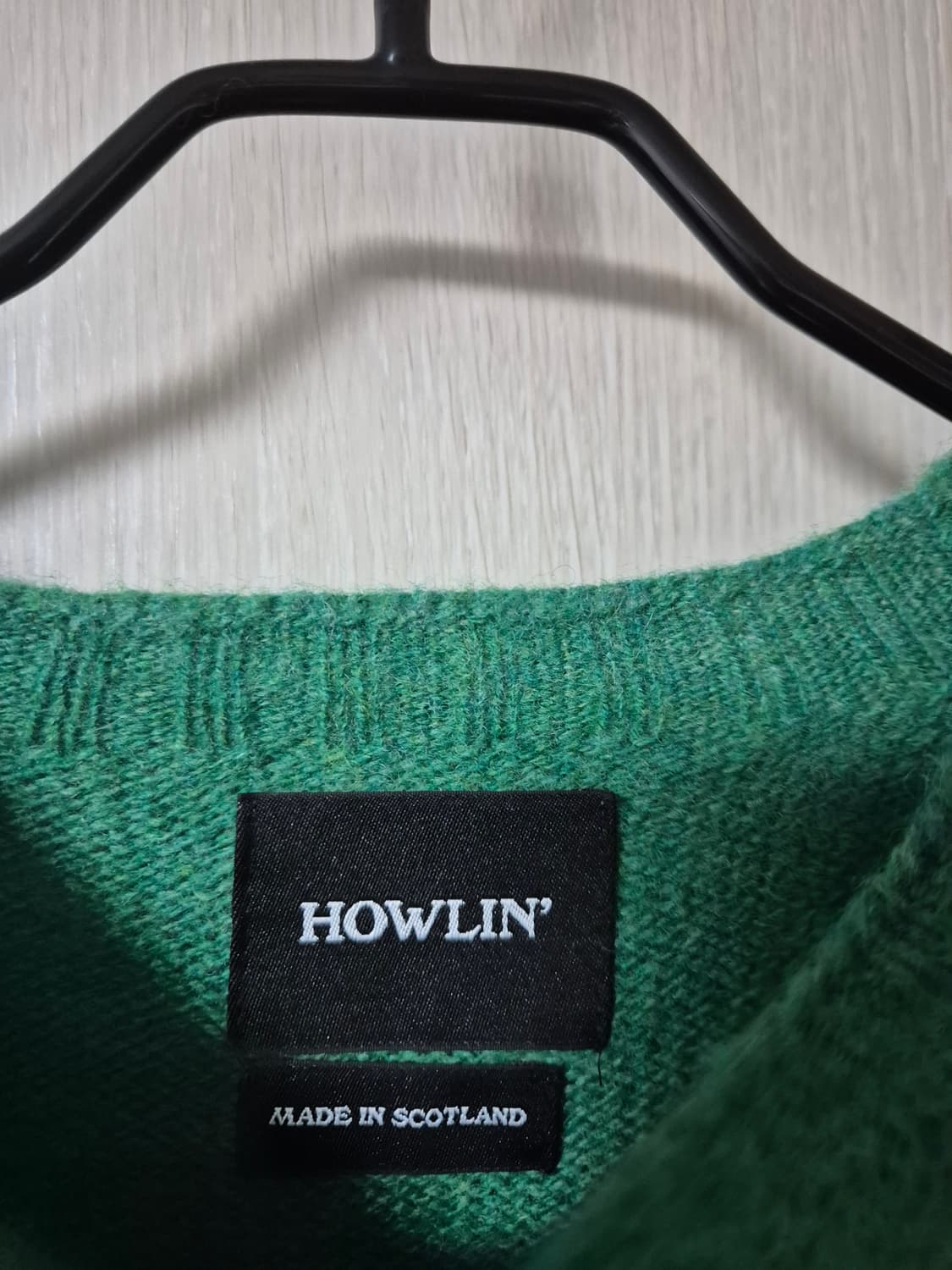 하울린 쉐기독 니트  그린 라지 하울린스웨터 상품이미지4