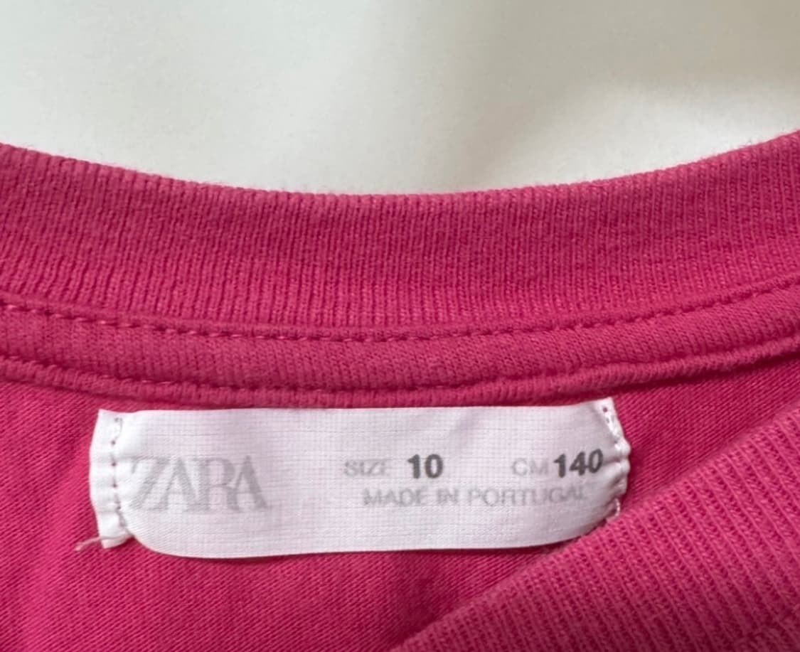 자라 여성 반팔티 마젠타핑크 zara 상품이미지7