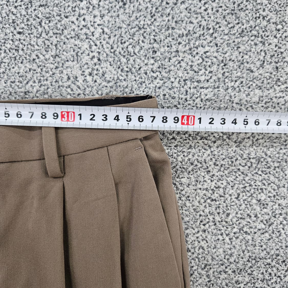 [28] 무신사스탠다드 베이지 핀턱 와이드 팬츠 바지 1106JM1 상품이미지6