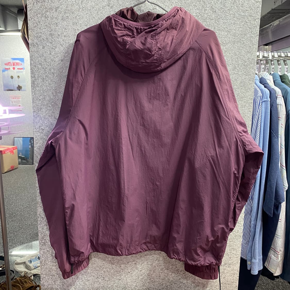 디스이즈네버댓 스몰로고 플럼 후드 바람막이 B4004 상품이미지5