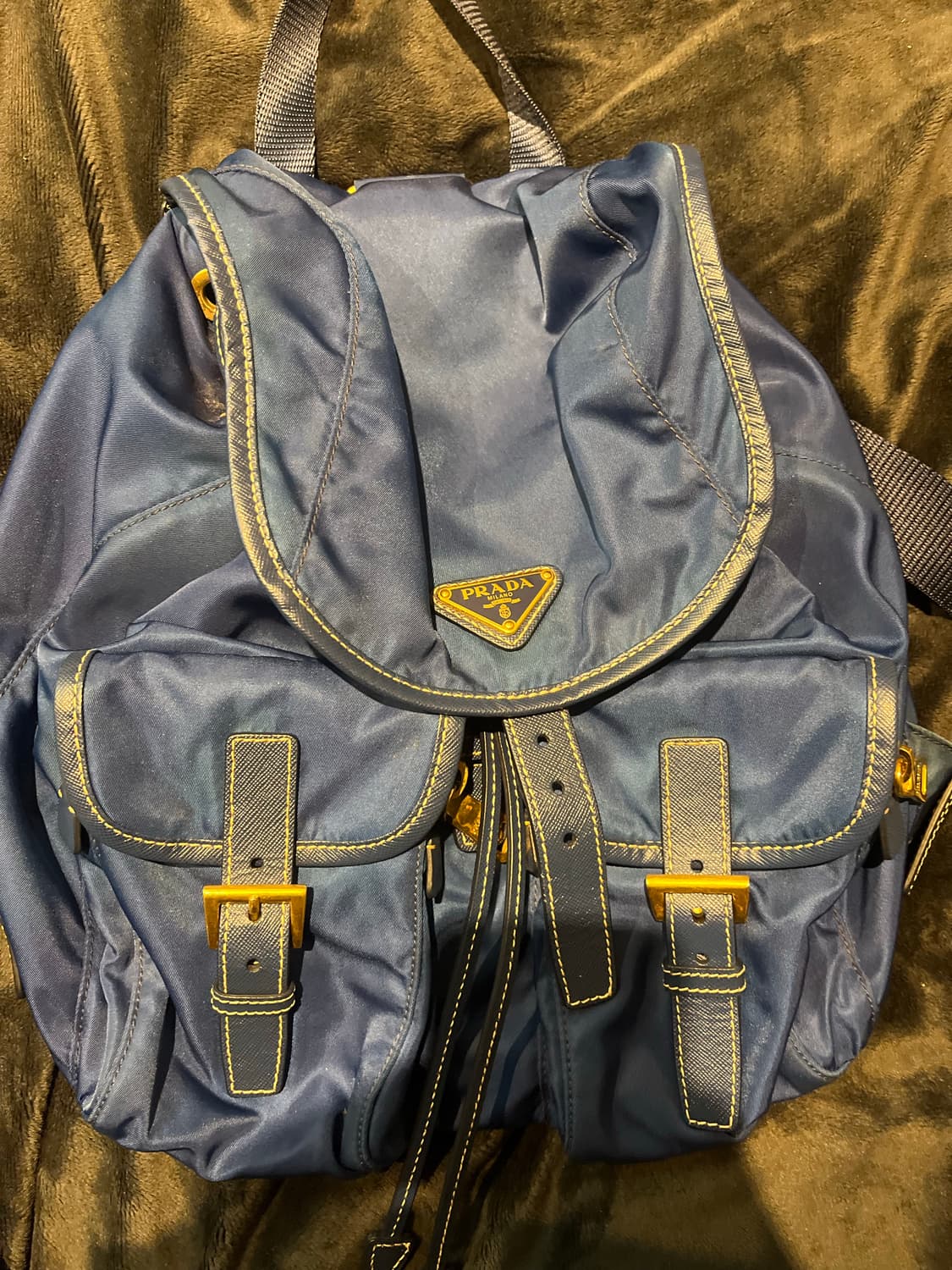 프라다 나일론 백팩 네이비 백화점 구매 정품 상품이미지2