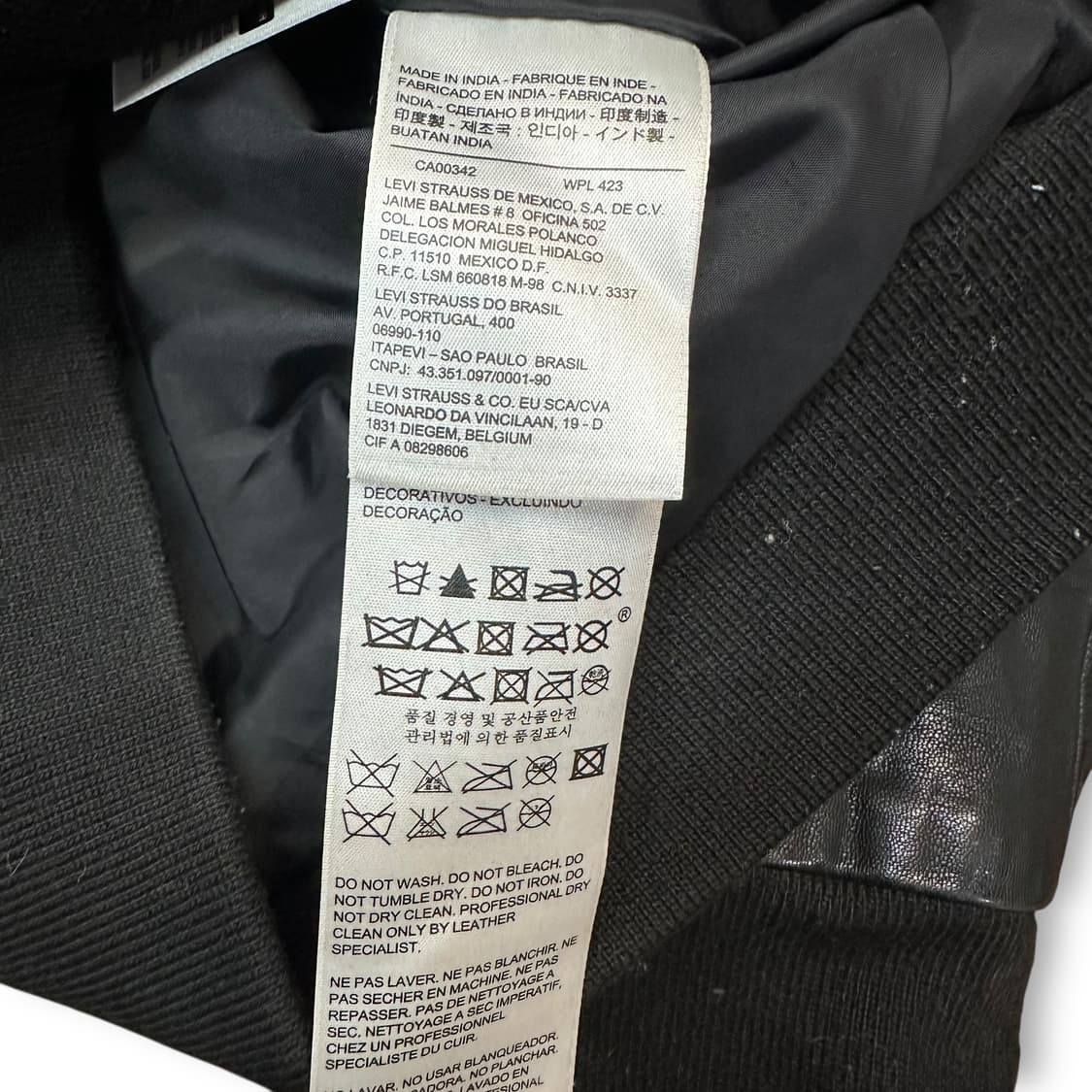 리바이스 레더 블루종 자켓 상품이미지6