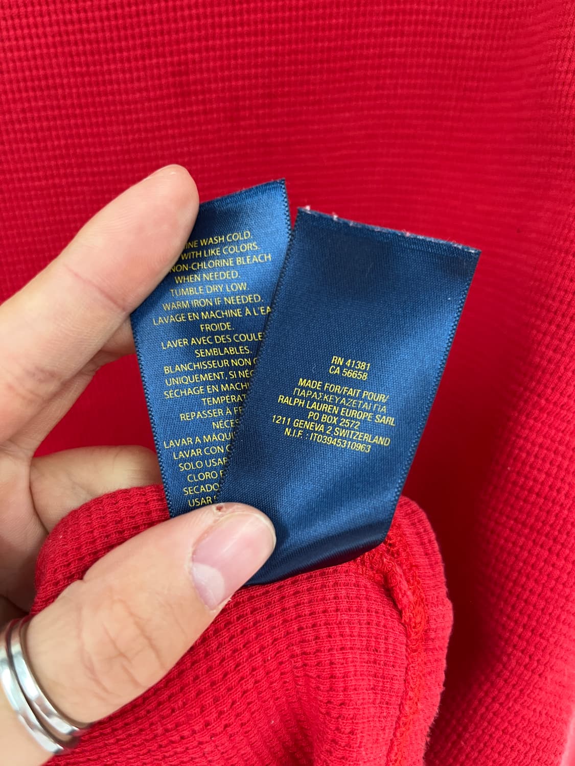 폴로 랄프로렌 와플 긴팔 티셔츠 상품이미지9