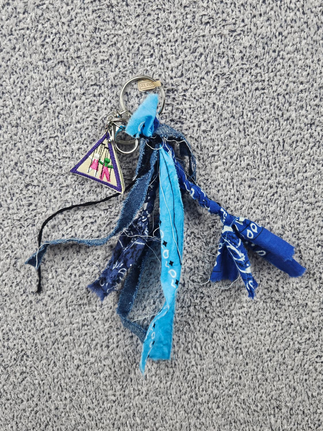 핸드메이드 커스텀 패치 반다나 카라비너 키링 / 10679 상품이미지2