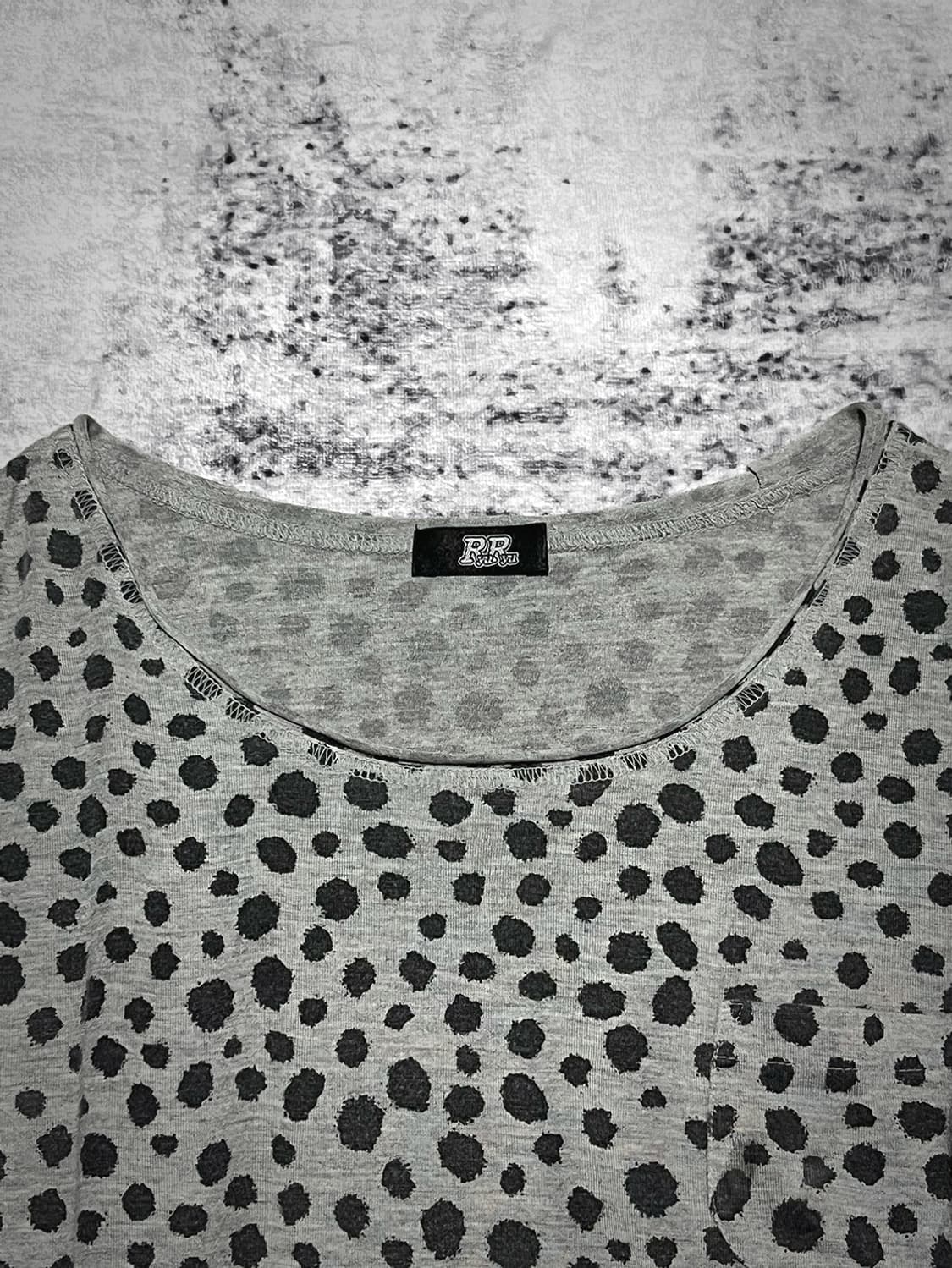 (ryu ryu) y2k grunge dot t  상품이미지2