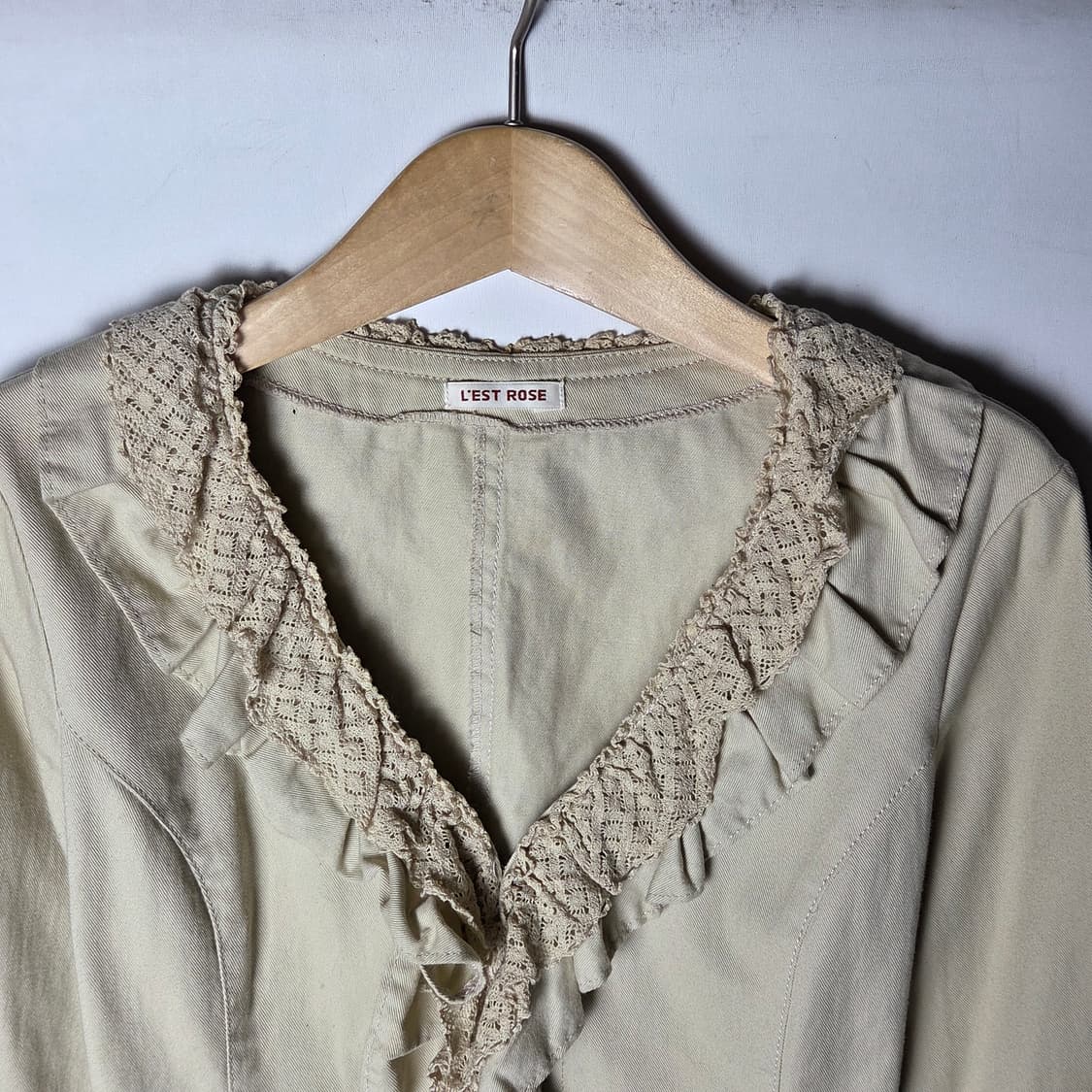 [L'est rose] 레스트로즈 크로쉐 프릴 자켓 상품이미지3