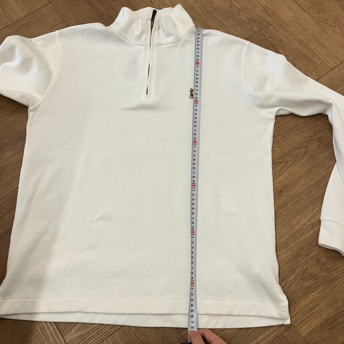 N195 폴로 반집업 화이트 상품이미지7