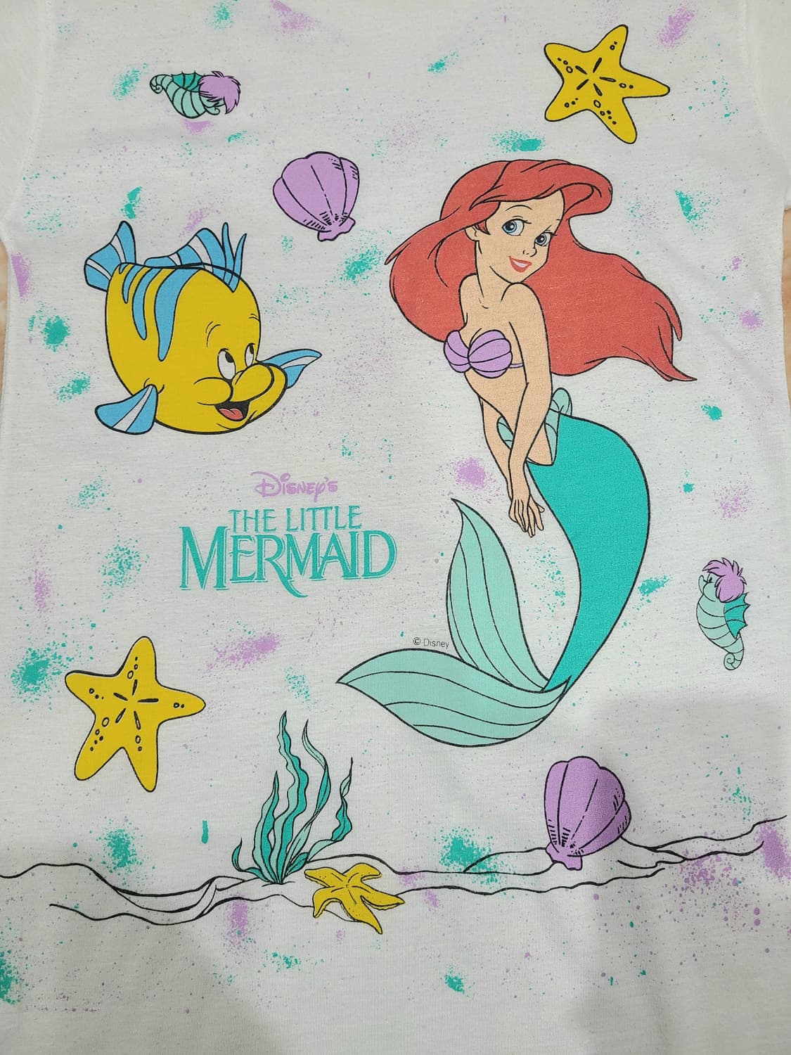 인어공주 빈티지티셔츠 상품이미지1