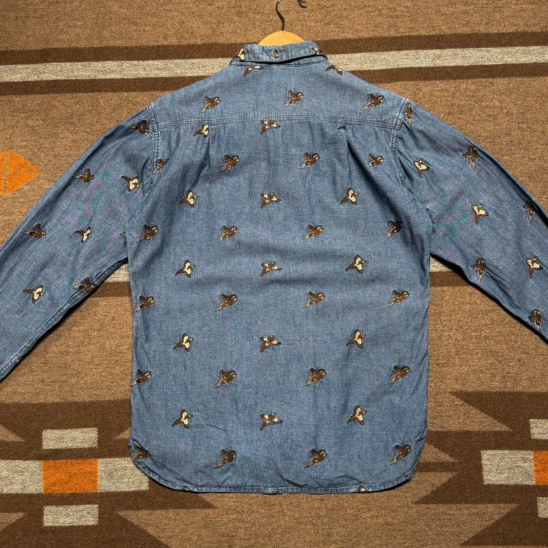 Barbour 바버 청둥오리 자수 데님 셔츠 s 95 상품이미지5