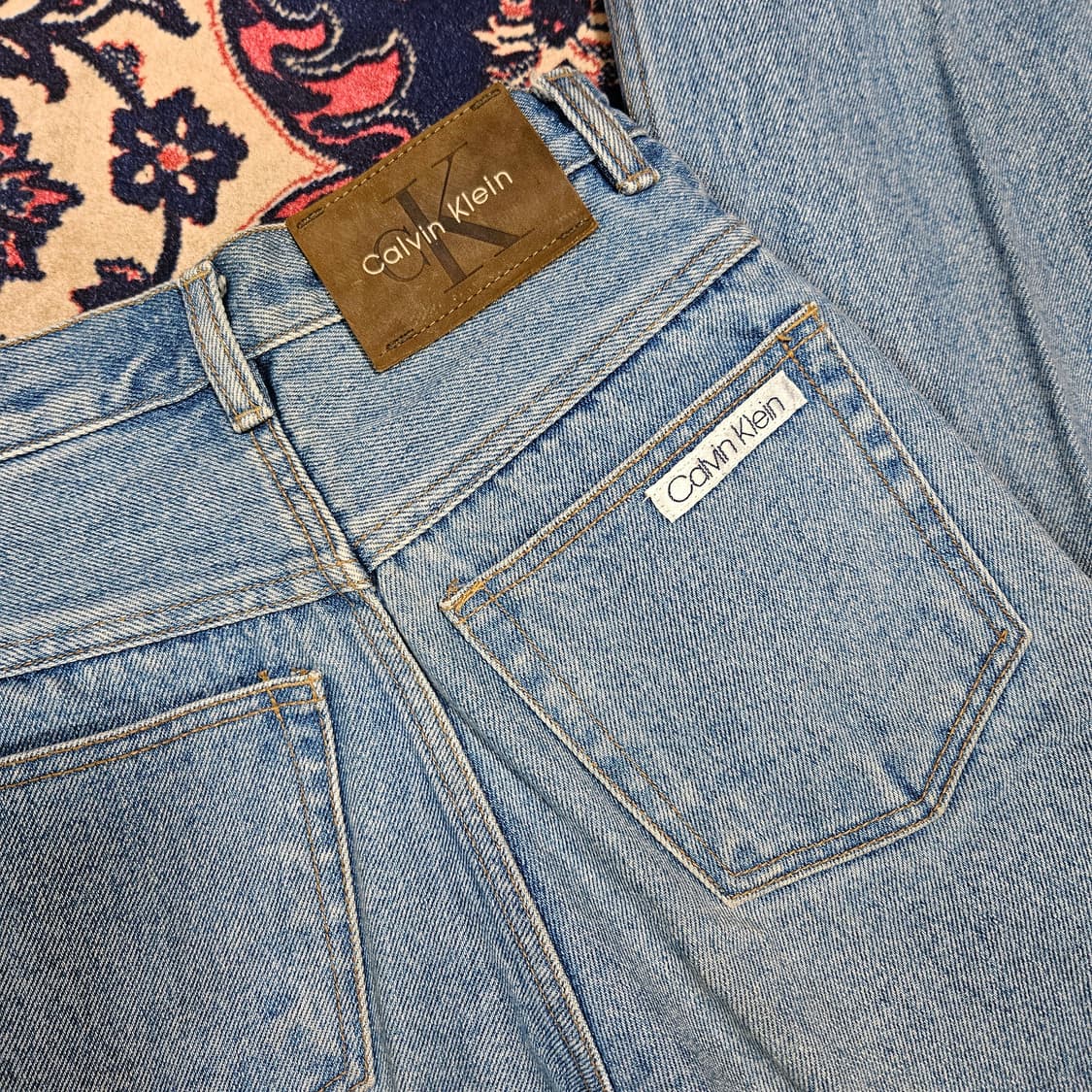 켈빈클라인 90's 빈티지 하이웨스트 스트레이트 데님 팬츠 상품이미지4