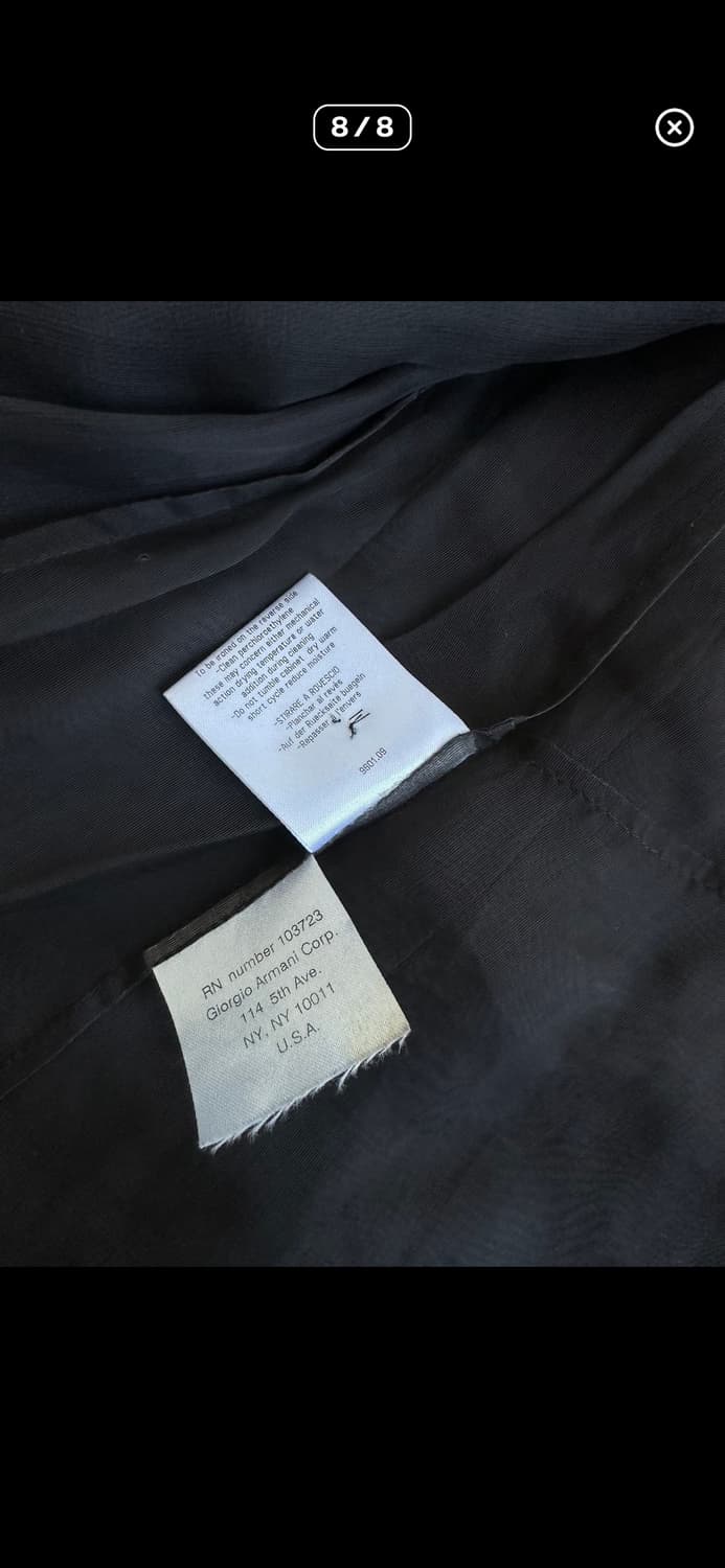 조르지오 아르마니 아카이브 실크 쉬폰 레이어드 블레이저 상품이미지8