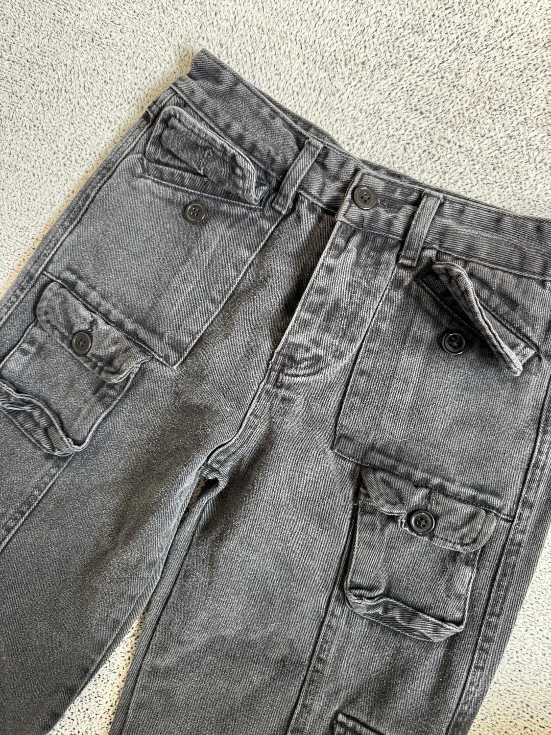 흑청 카고 바지 상품이미지6