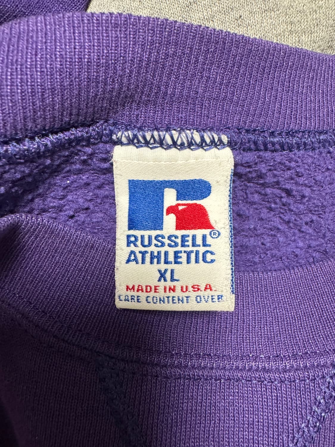 90s russell sweat shirt purple 상품이미지3