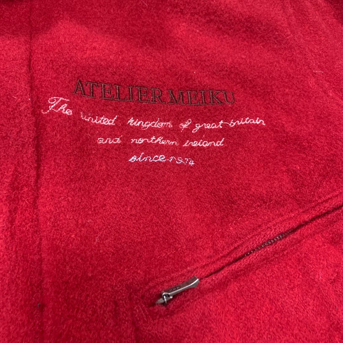 90-95) 아뜰리에 메이쿠 울 크롭 바시티자켓 상품이미지7