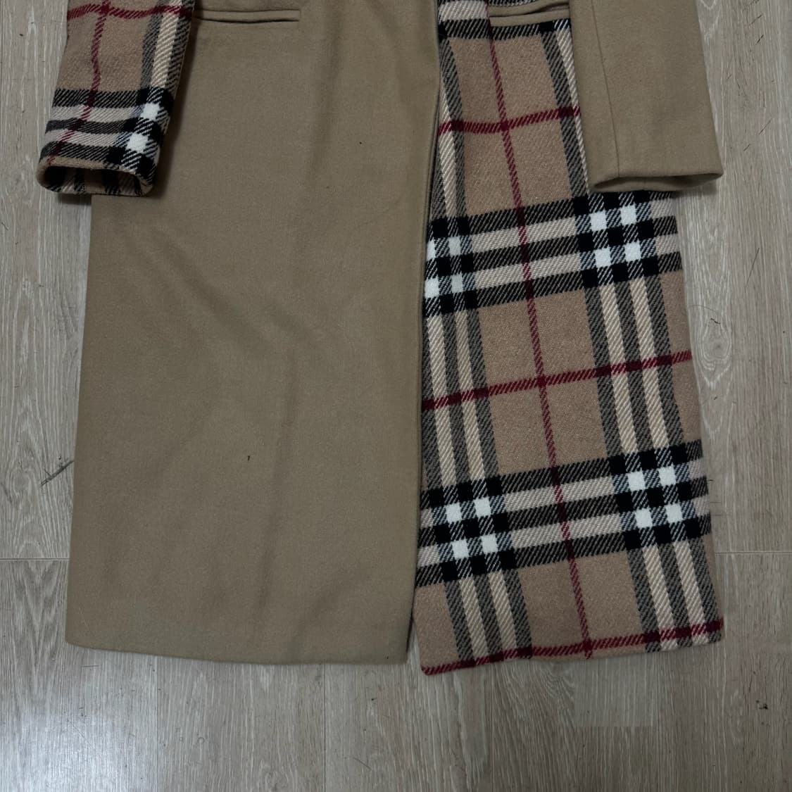 쏘러블리 여성 체크 포인트 싱글 코트 55-66  상품이미지3