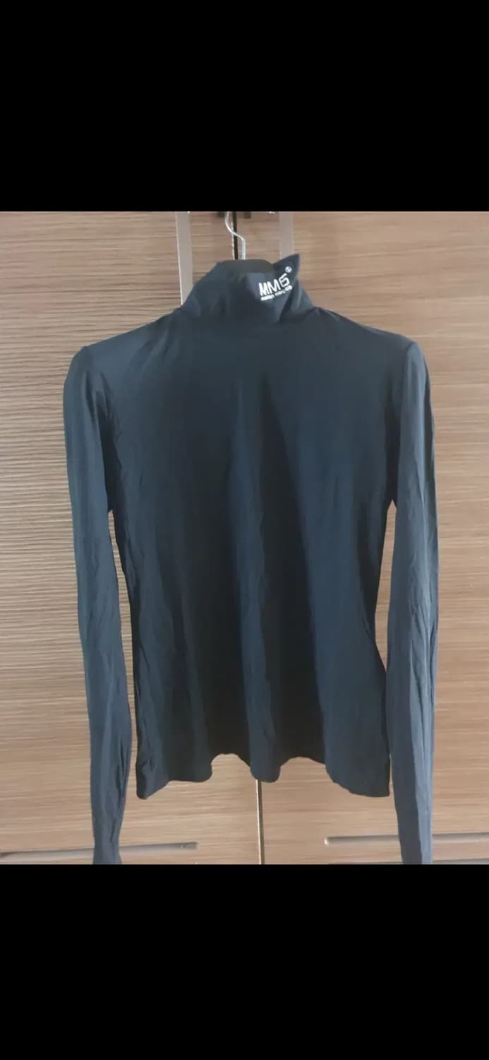 L) mm6 maison margiela 터틀넥 넥 로고 네이비 상품이미지2