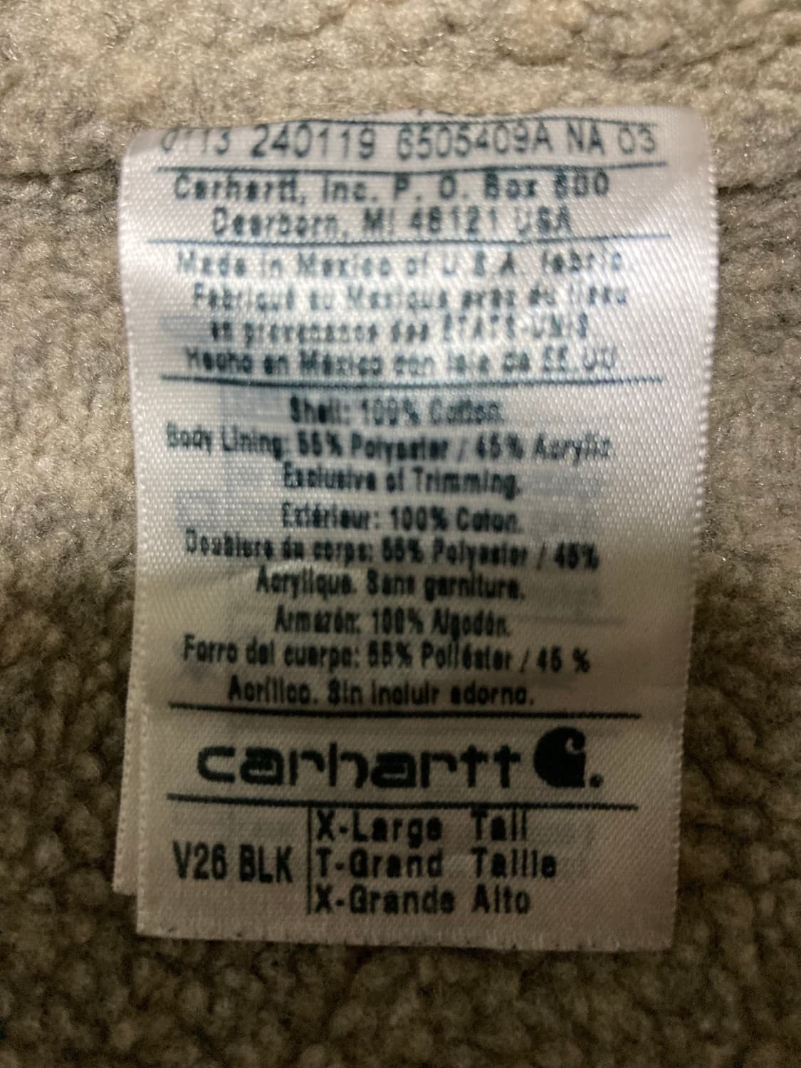 [XL] 빈티지 칼하트 샌드스톤 베스트 조끼 / 블랙 상품이미지4