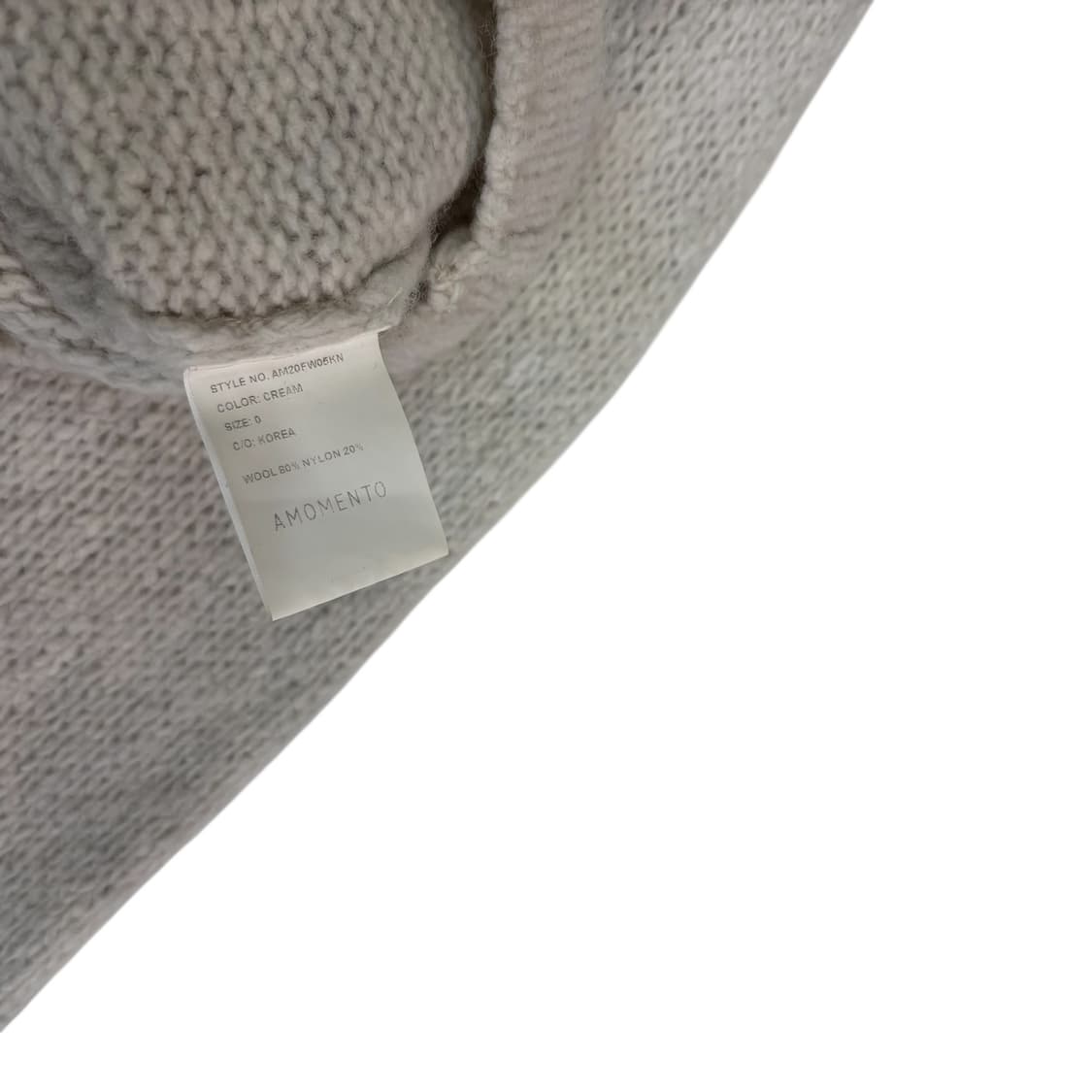 아모멘토 하프 넥 풀오버 니트 상품이미지4