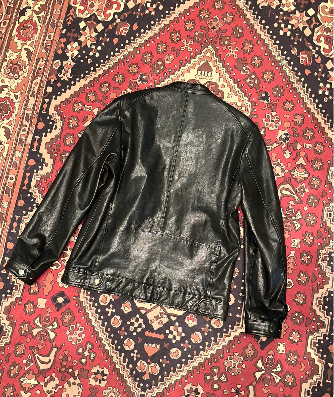 ( L ) 바이커자켓 바이커가죽 라이더자켓 가죽자켓 봄버자켓 양가죽자켓 상품이미지3