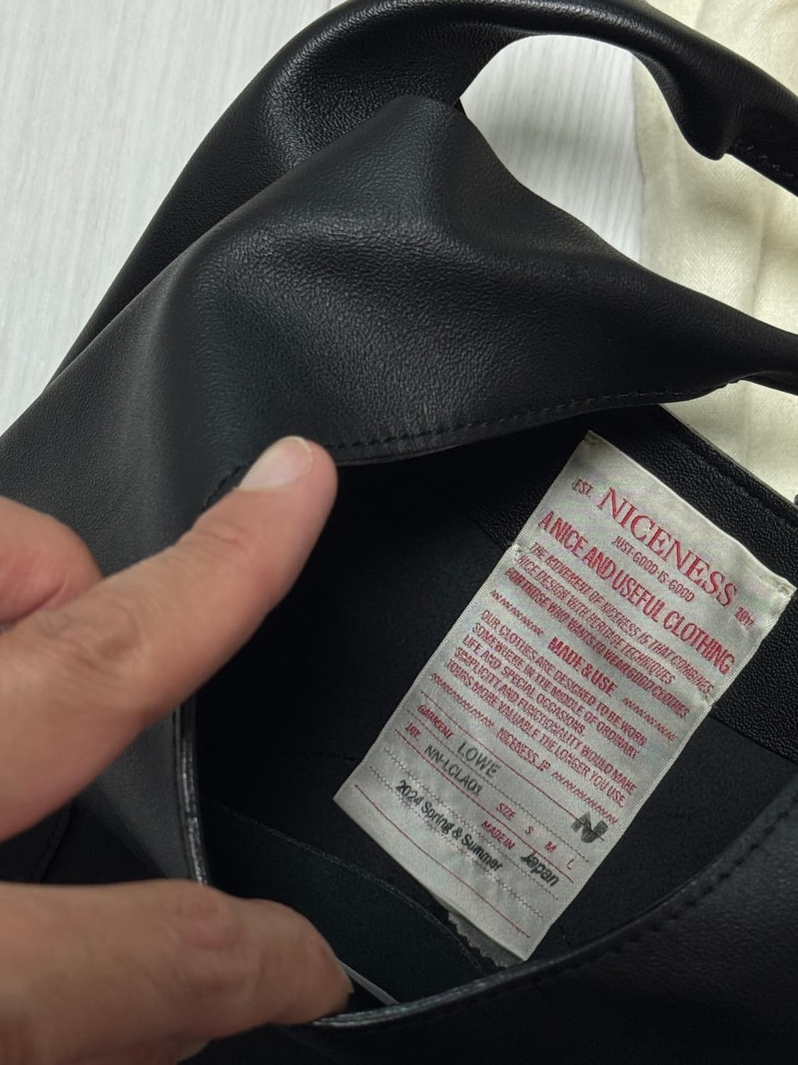 나이스네스 lowe 블랙 숄더백 상품이미지6