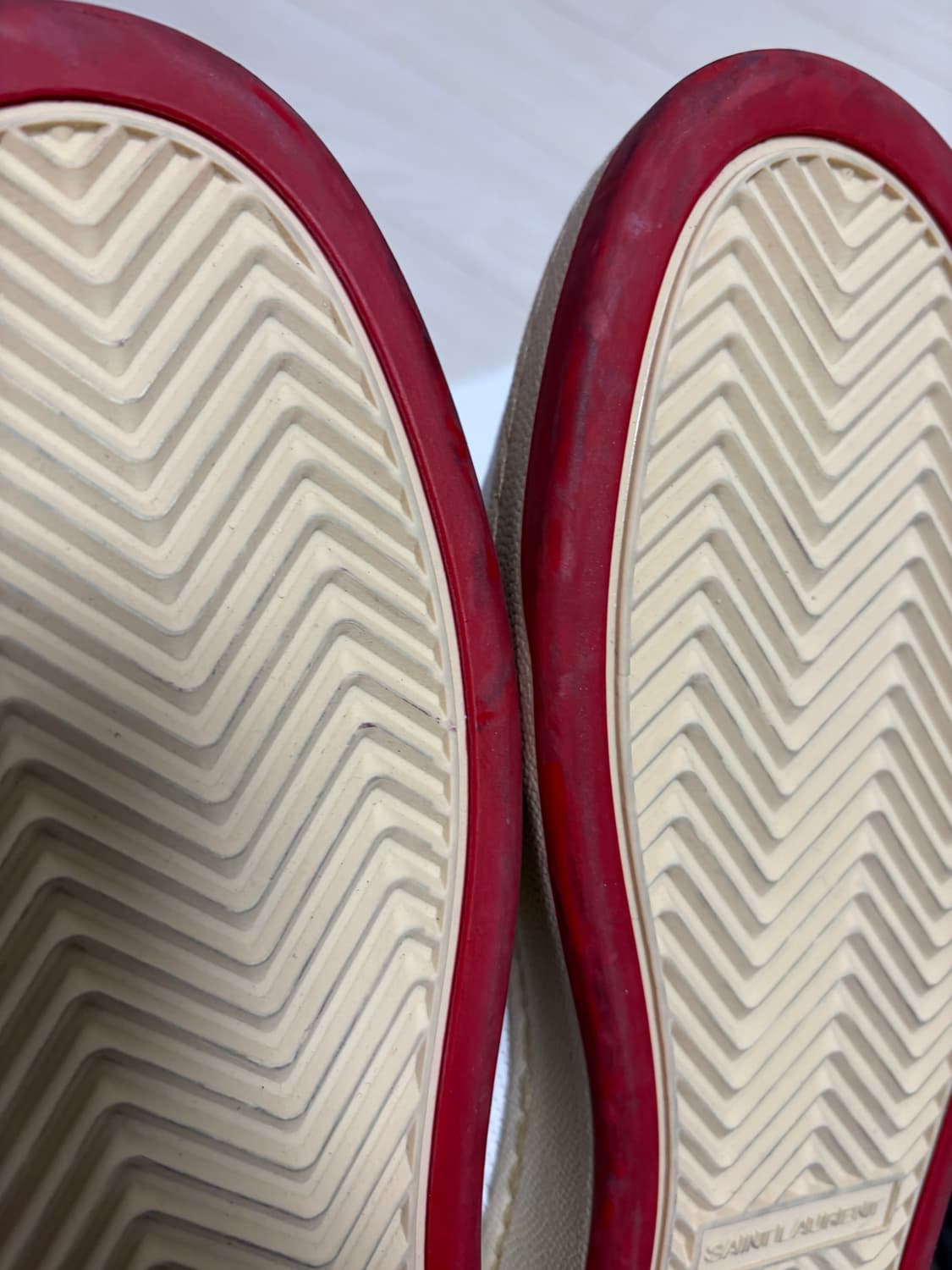 생로랑 SL61 화이트 레드 스니커즈 41(260) 상품이미지8