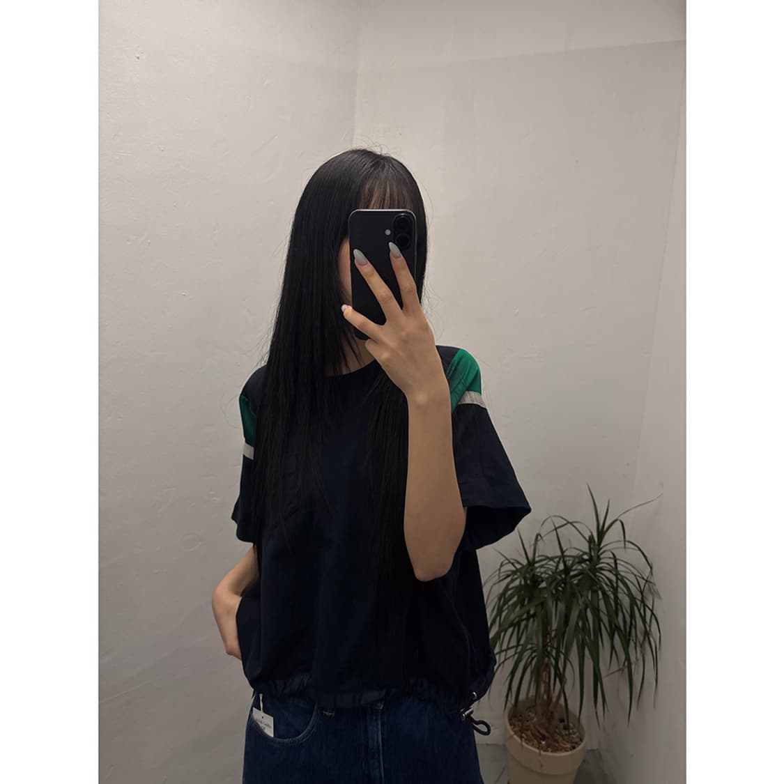 sacai String Hem Mix Panel T-shirt 상품이미지3