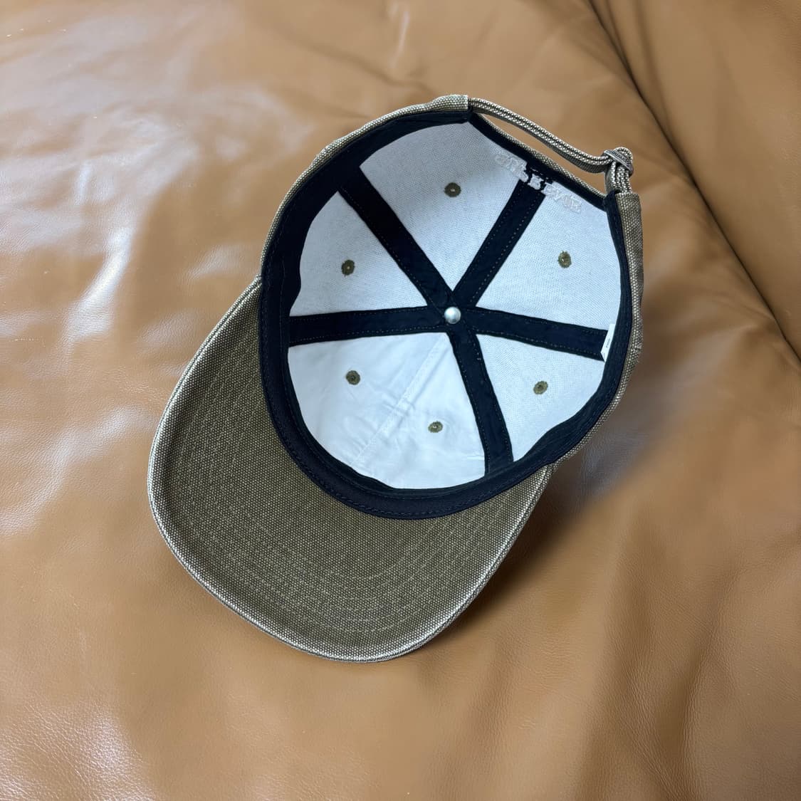 슈프림 S로고 6패널 볼캡 모자 워시드 올리브 카키 상품이미지6