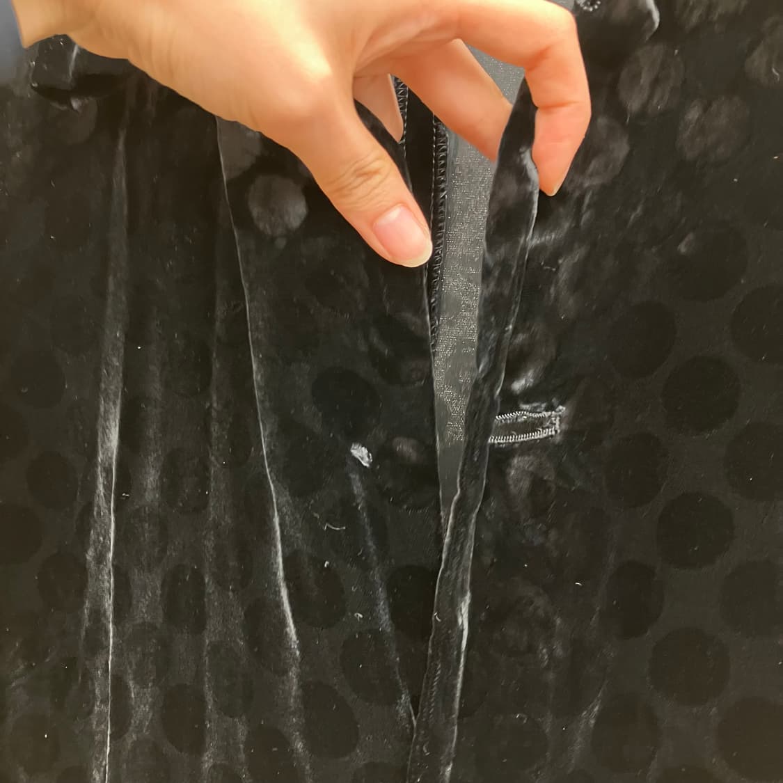 꼼데가르송 트리콧 벨벳 도트 디테일 블레이저 상품이미지6