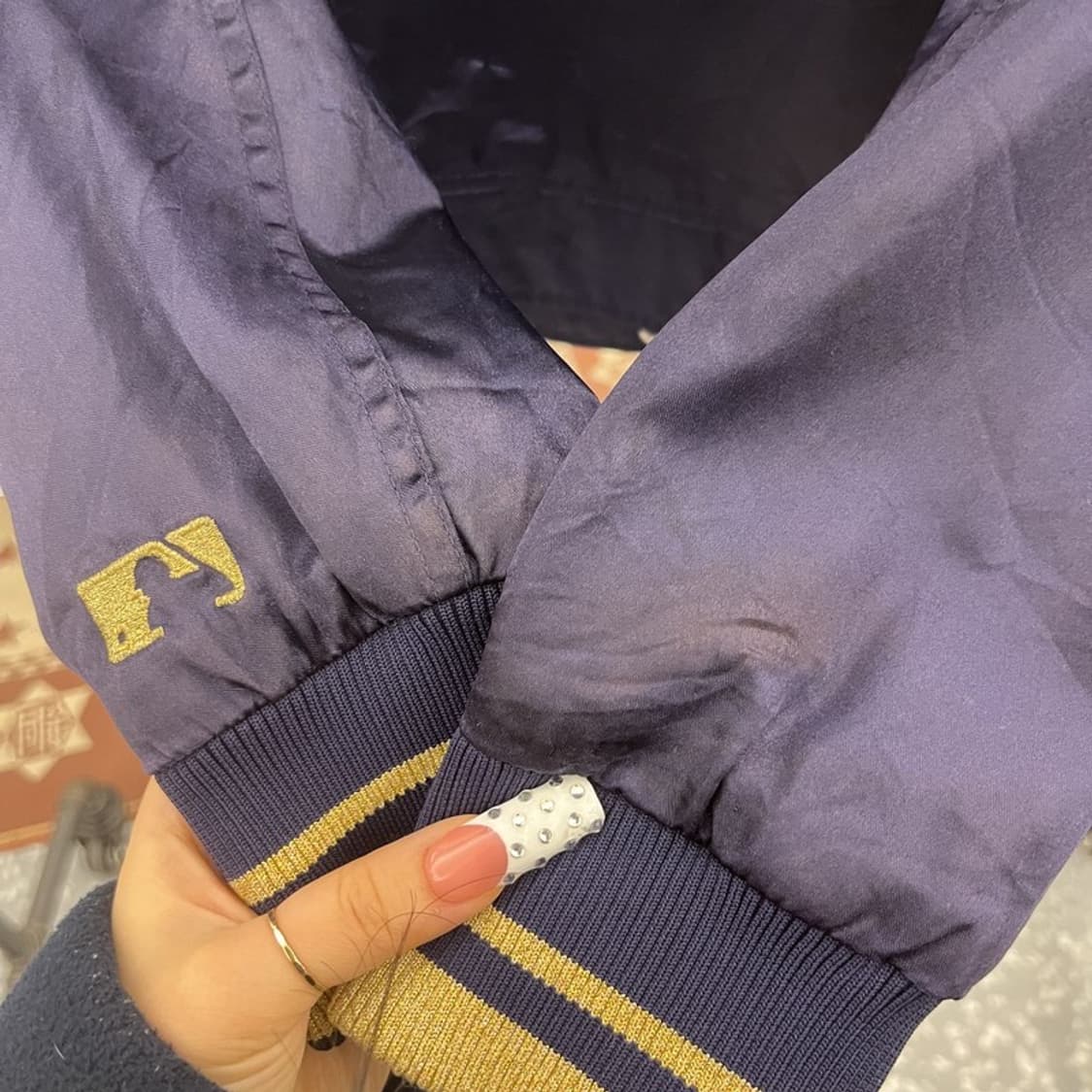 MLB 올드스쿨 레트로 Y2K 00s 새틴 바시티 자켓 90 C10068 상품이미지7