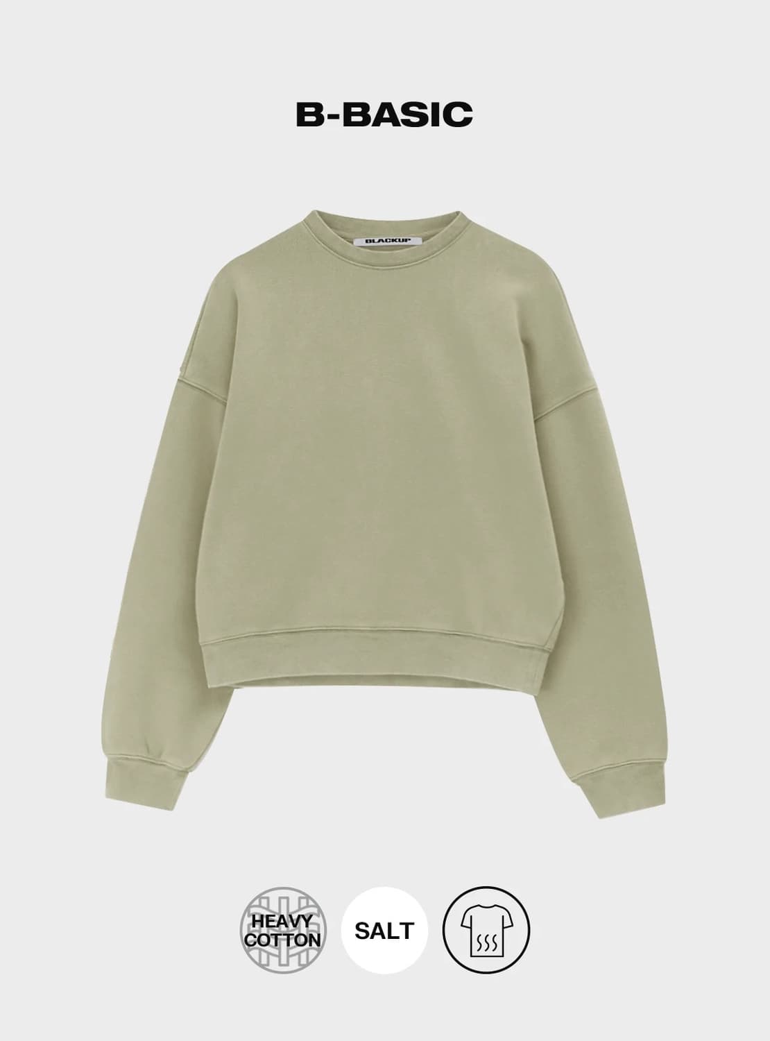 블랙업 헤비웨스트 오버핏 맨투맨 상품이미지1