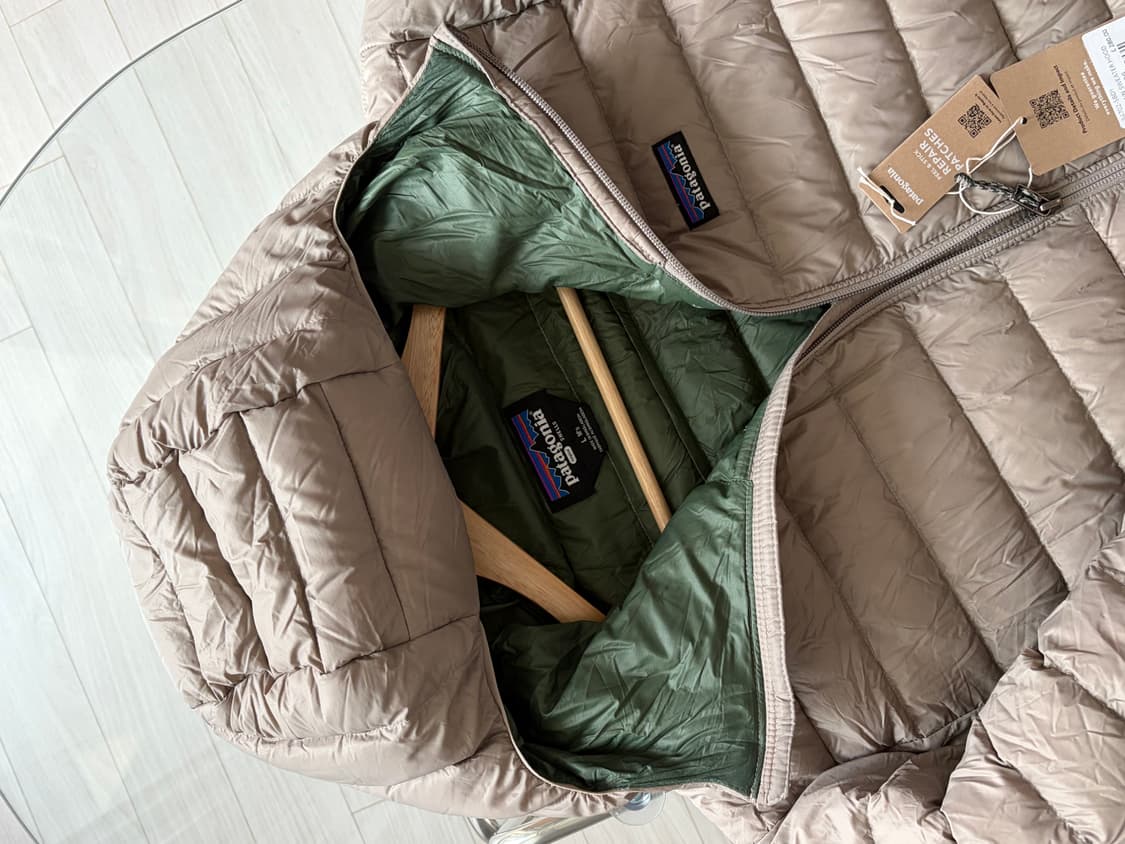 파타고니아 다운스웨터 씨버드그레이 M 상품이미지2