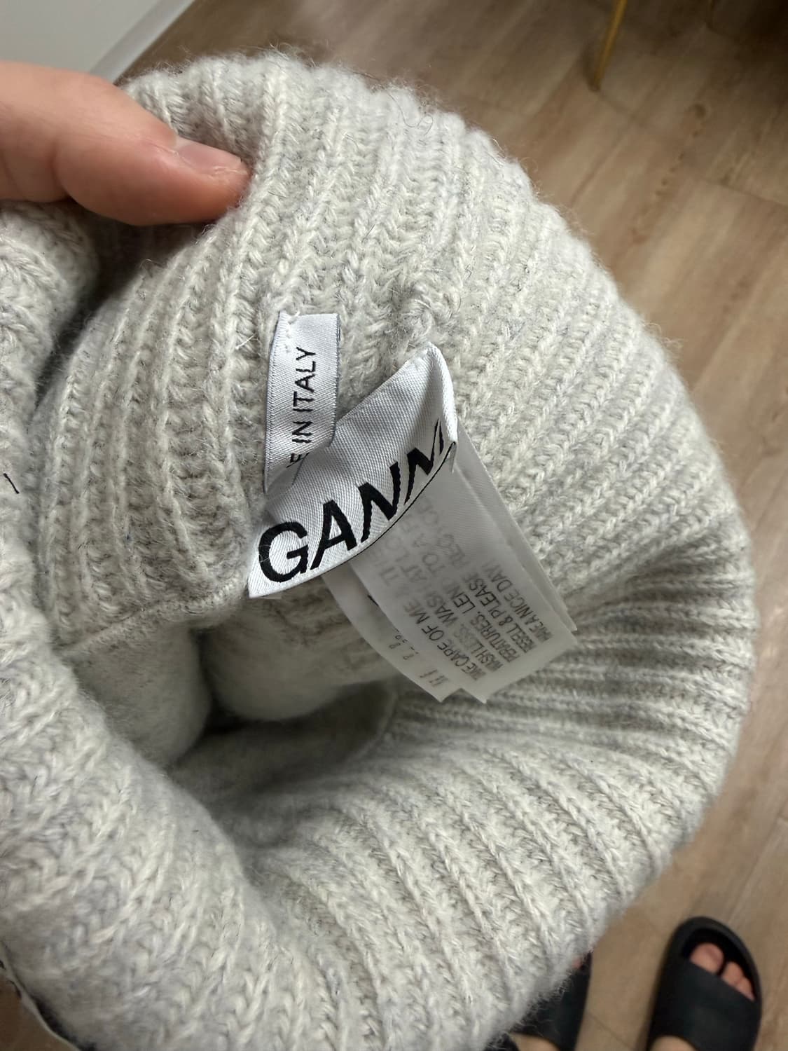 [os] ganni beanie grey 상품이미지2