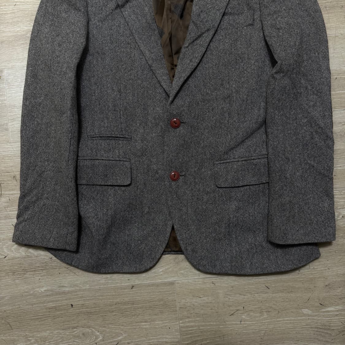 지오지아 헤링본 울 자켓 상품이미지3