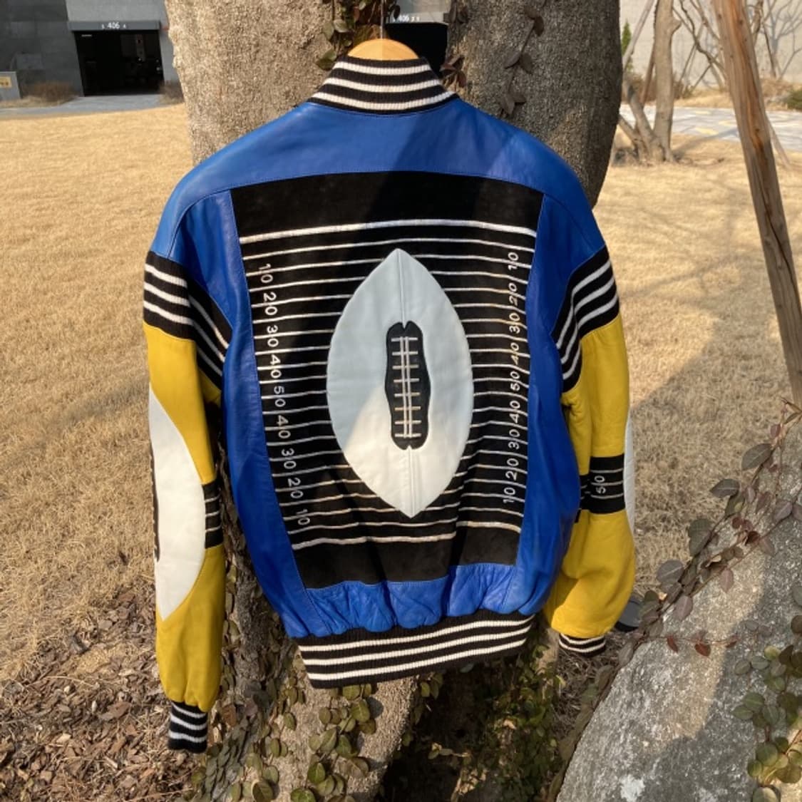 90‘s North Beach 빈티지 레이싱 가죽 자켓 상품이미지1