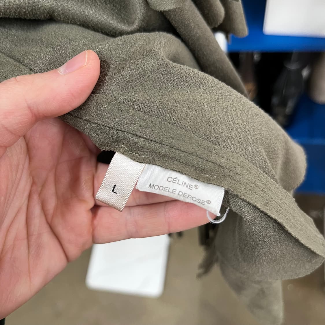 셀린느 스웨이드 프린지 자켓 L 상품이미지3