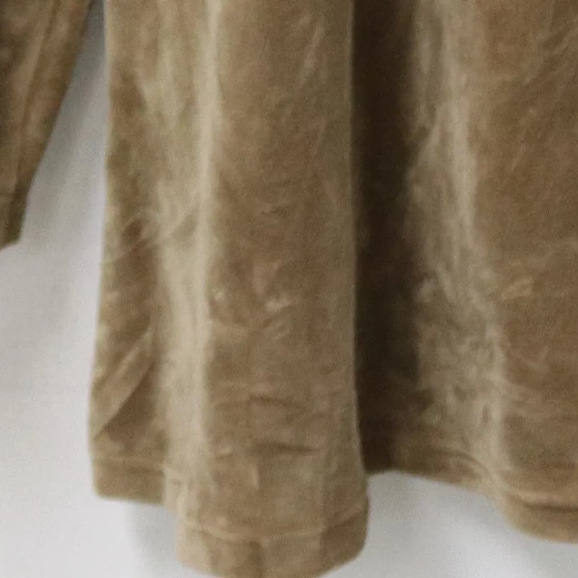 브라운 프릴 벨벳 블라우스 61415 상품이미지5