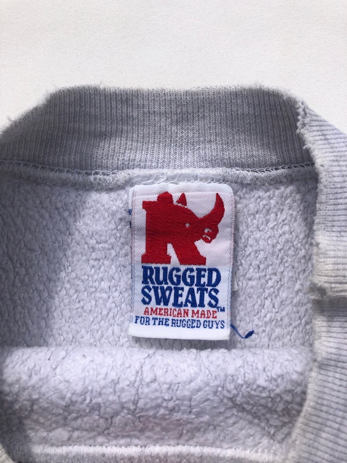 미국 빈티지 구제 멜란지 그레이 리버스위브 맨투맨 상품이미지7