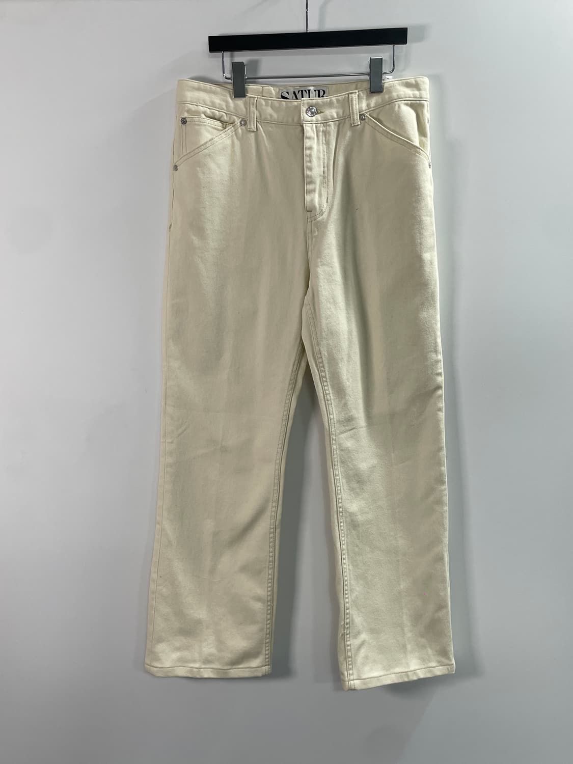 세터 스트레이트핏 화이트 데님팬츠 (onp.69) 상품이미지1