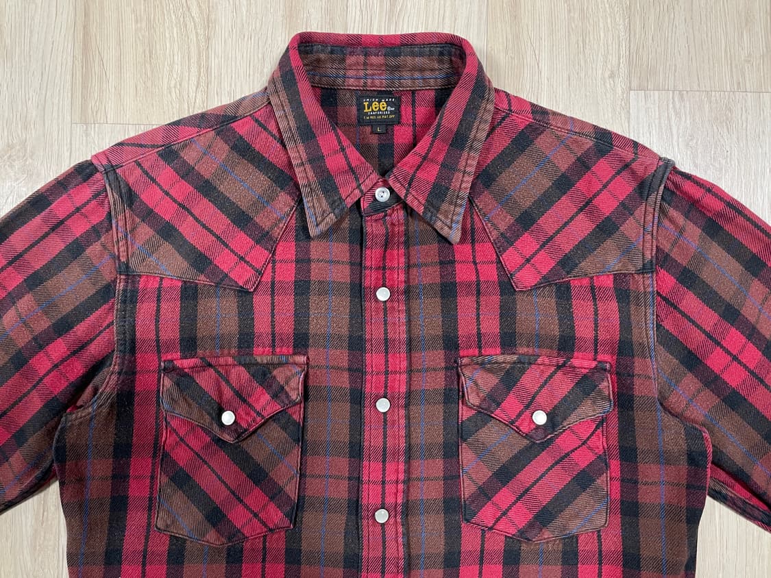 100) 60s 복각 Lee 재팬 헤비코튼 웨스턴셔츠(RRL&LVC&폴로 상품이미지4