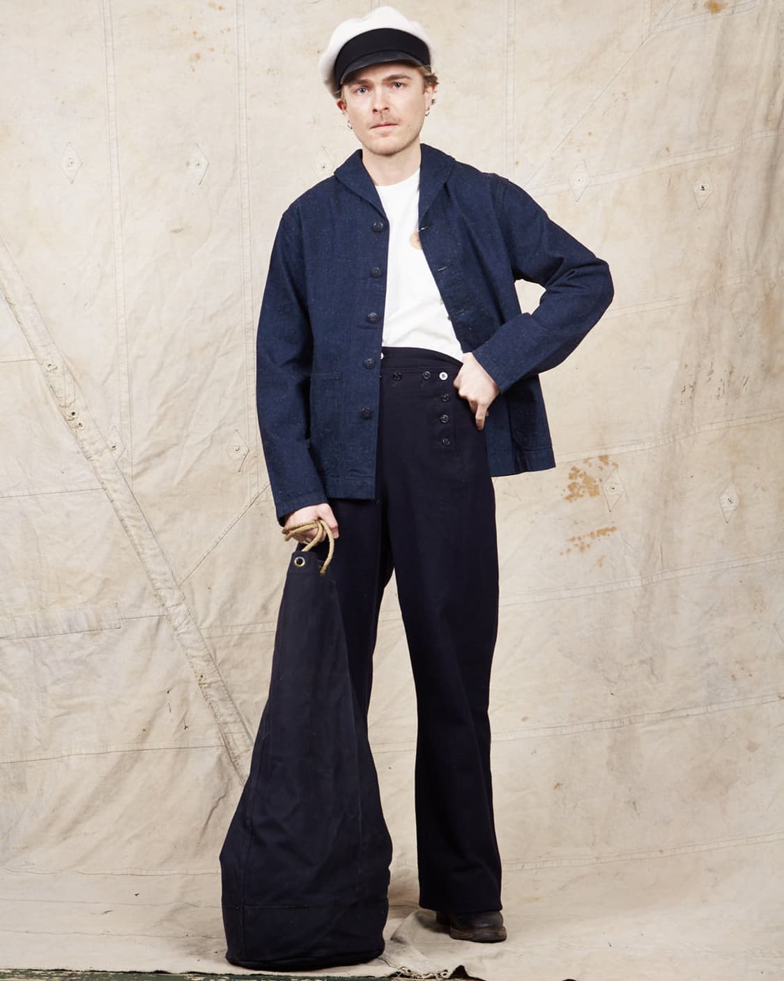 60 us sailer wool pants 32 미해군 빈티지 울팬츠 상품이미지2