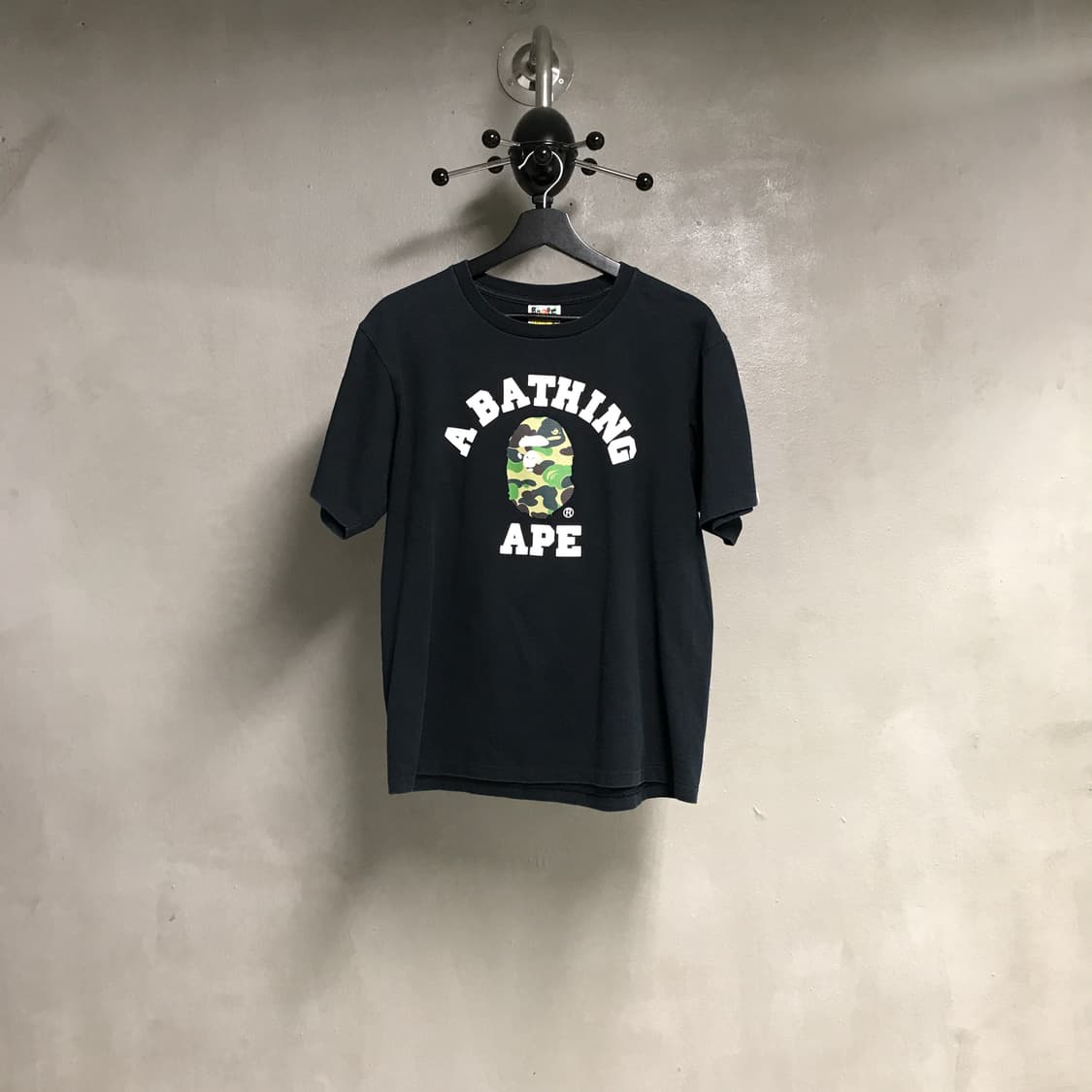베이프 카모 반팔 티셔츠 블랙 M 상품이미지1