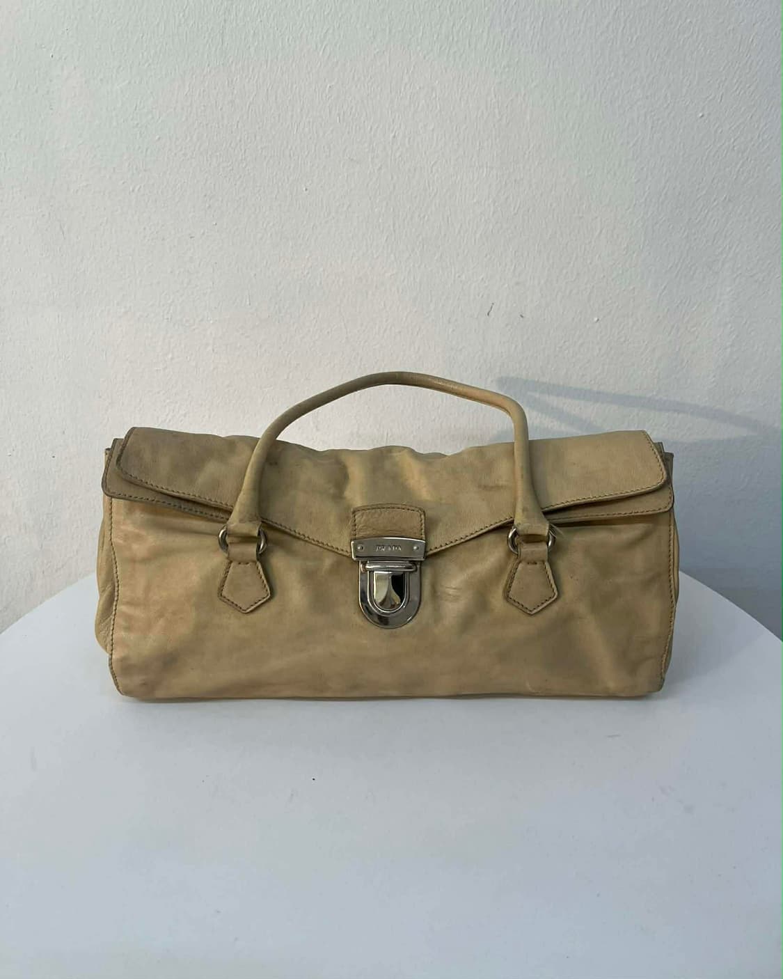 프라다 빈티지 카프스킨 핸들 숄더백 토트백 상품이미지1