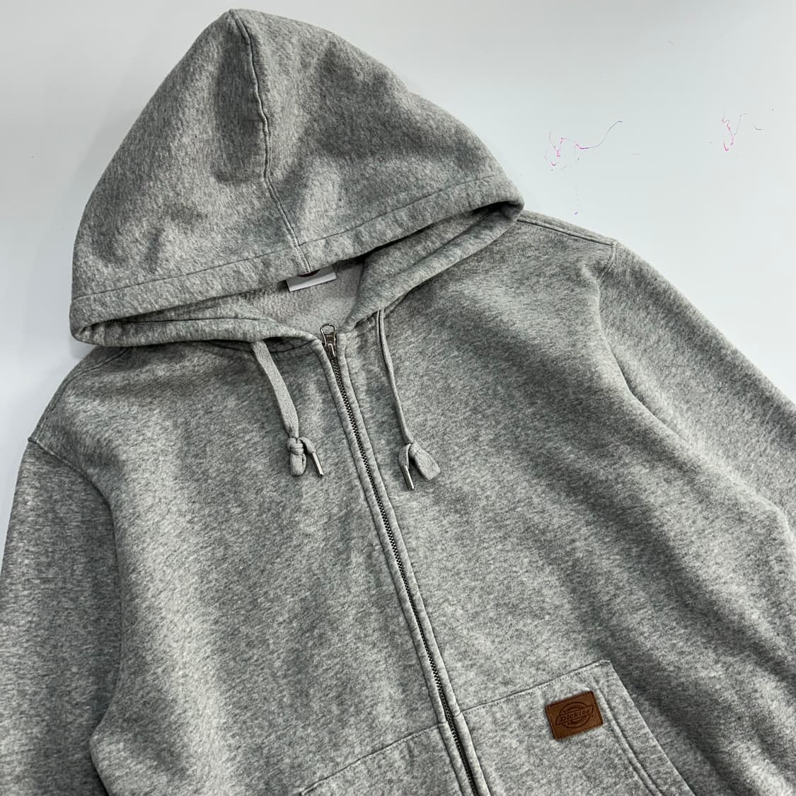 Dickies 디키즈 레더로고 그레이 후드집업 상품이미지4