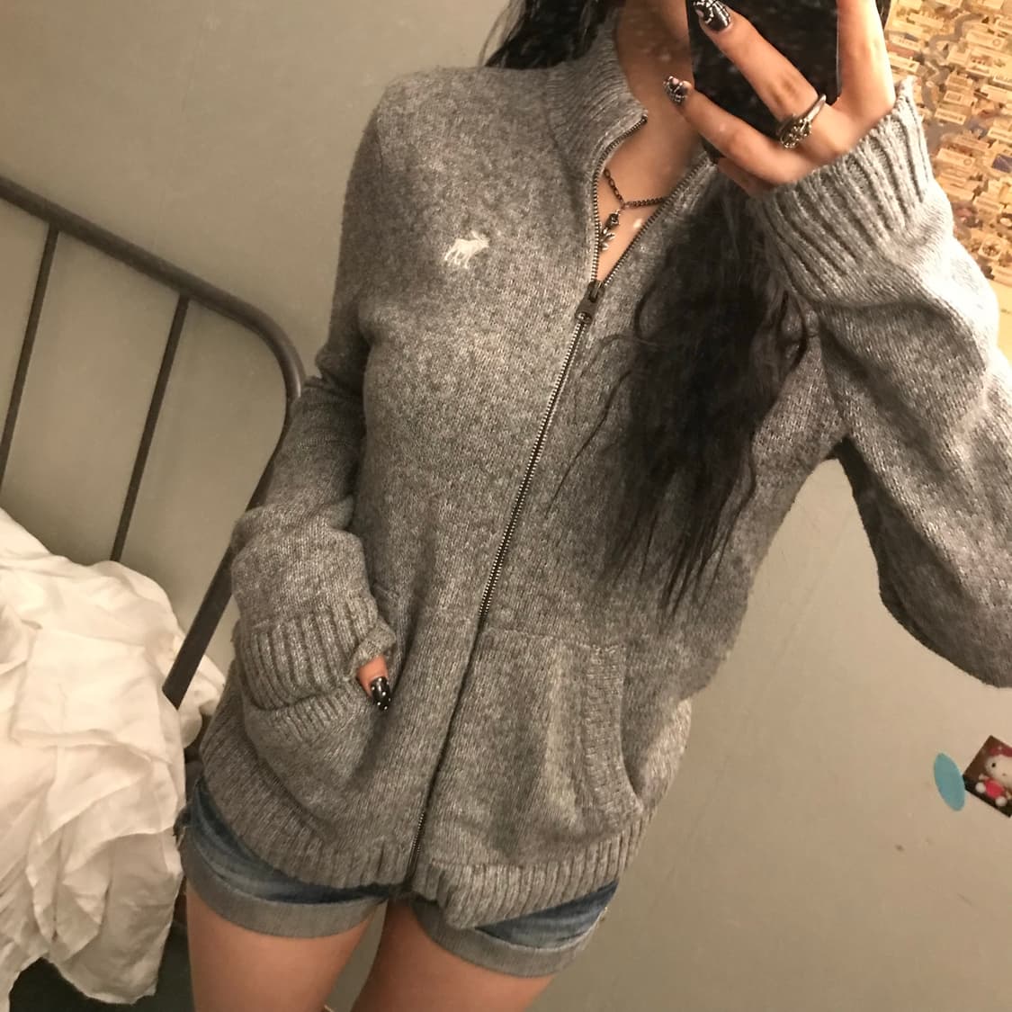 Abercrombie 아베크롬비 니트집업 상품이미지1