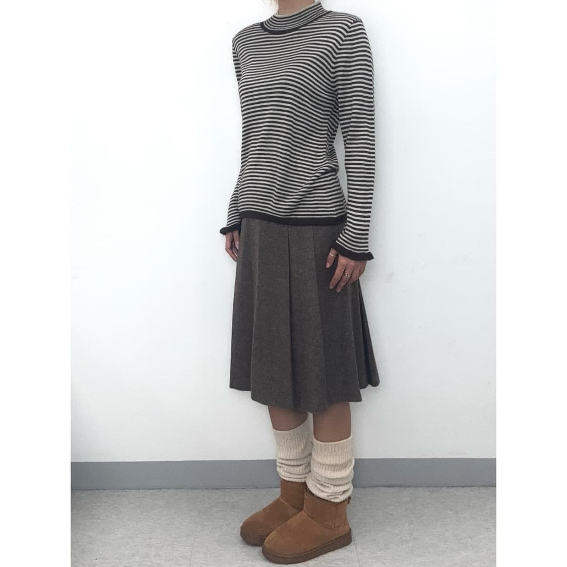 빈티지 브라운 롱슬리브 이너 상품이미지3